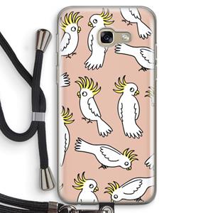CaseCompany Papegaai: Samsung Galaxy A5 (2017) Transparant Hoesje met koord