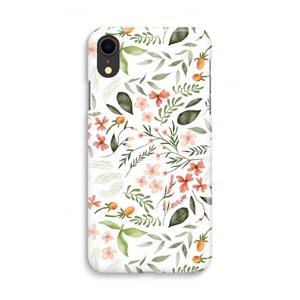 CaseCompany Sweet little flowers: iPhone XR Volledig Geprint Hoesje