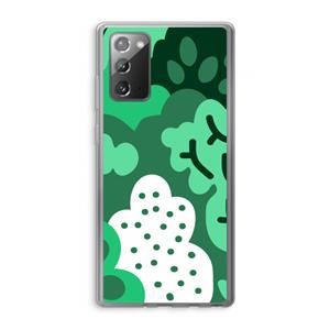 CaseCompany Bushes: Samsung Galaxy Note 20 / Note 20 5G Transparant Hoesje