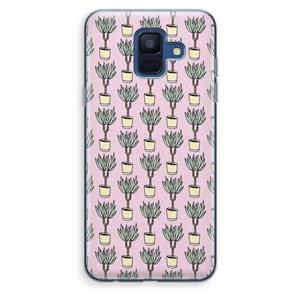 CaseCompany Boompje: Samsung Galaxy A6 (2018) Transparant Hoesje