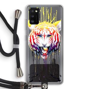 CaseCompany Fading: Samsung Galaxy A41 Transparant Hoesje met koord