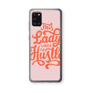 CaseCompany Hustle Lady: Samsung Galaxy A31 Transparant Hoesje