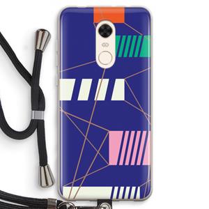 CaseCompany Gestalte 5: Xiaomi Redmi 5 Transparant Hoesje met koord