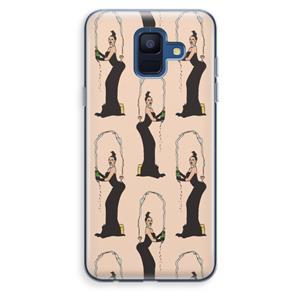 CaseCompany Pop Some Kim: Samsung Galaxy A6 (2018) Transparant Hoesje