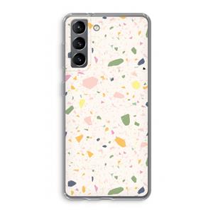 CaseCompany Terrazzo N°21: Samsung Galaxy S21 Transparant Hoesje