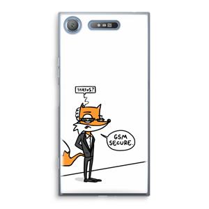 CaseCompany GSM secure: Sony Xperia XZ1 Transparant Hoesje