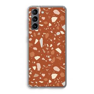 CaseCompany Terrazzo N°22: Samsung Galaxy S21 Transparant Hoesje
