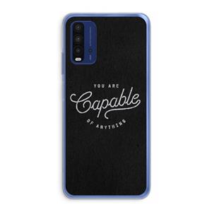 CaseCompany Capable: Xiaomi Redmi 9T Transparant Hoesje