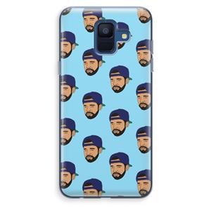 CaseCompany Drake Away: Samsung Galaxy A6 (2018) Transparant Hoesje