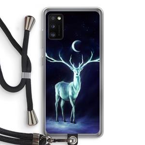 CaseCompany Nightbringer: Samsung Galaxy A41 Transparant Hoesje met koord