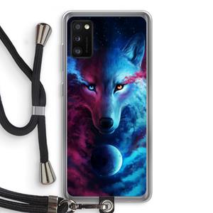 CaseCompany Where Light And Dark Meet: Samsung Galaxy A41 Transparant Hoesje met koord