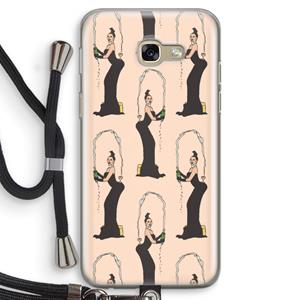 CaseCompany Pop Some Kim: Samsung Galaxy A5 (2017) Transparant Hoesje met koord