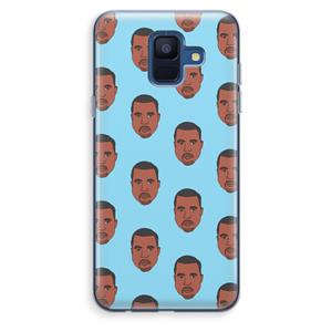 CaseCompany Kanye Call Me℃: Samsung Galaxy A6 (2018) Transparant Hoesje