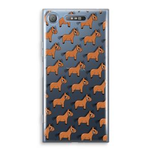 CaseCompany Pony: Sony Xperia XZ1 Transparant Hoesje