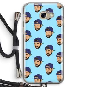 CaseCompany Drake Away: Samsung Galaxy A5 (2017) Transparant Hoesje met koord