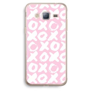 CaseCompany XOXO: Samsung Galaxy J3 (2016) Transparant Hoesje