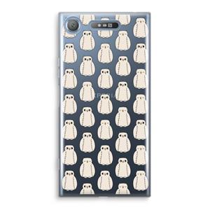 CaseCompany Uilen: Sony Xperia XZ1 Transparant Hoesje