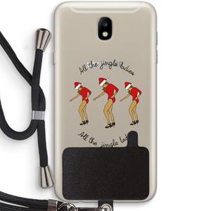CaseCompany Jingle Ladies: Samsung Galaxy J7 (2017) Transparant Hoesje met koord