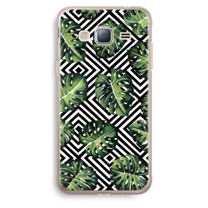 CaseCompany Geometrische jungle: Samsung Galaxy J3 (2016) Transparant Hoesje