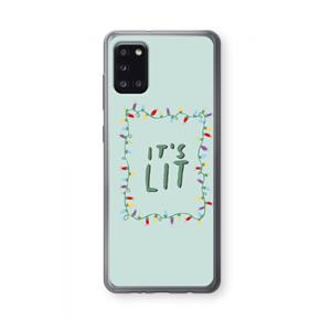 CaseCompany It's Lit: Samsung Galaxy A31 Transparant Hoesje