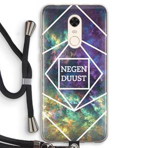 CaseCompany Negenduust ruimte: Xiaomi Redmi 5 Transparant Hoesje met koord