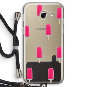 CaseCompany Waterijsje: Samsung Galaxy A5 (2017) Transparant Hoesje met koord