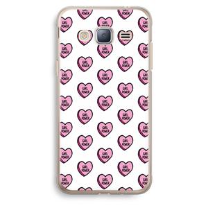 CaseCompany GIRL POWER: Samsung Galaxy J3 (2016) Transparant Hoesje