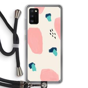CaseCompany Monday Surprise: Samsung Galaxy A41 Transparant Hoesje met koord