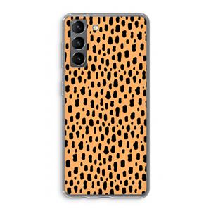 CaseCompany Panter: Samsung Galaxy S21 Transparant Hoesje