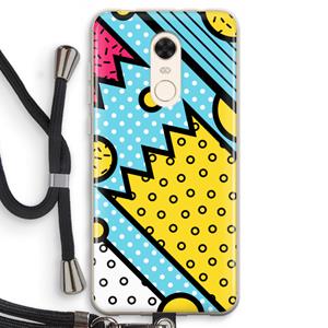 CaseCompany Pop Art #1: Xiaomi Redmi 5 Transparant Hoesje met koord