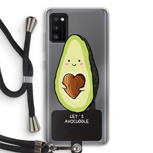 CaseCompany Avocuddle: Samsung Galaxy A41 Transparant Hoesje met koord