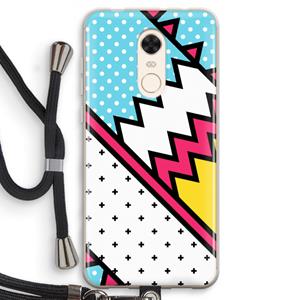 CaseCompany Pop Art #2: Xiaomi Redmi 5 Transparant Hoesje met koord