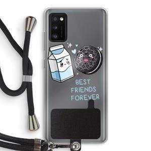 CaseCompany Best Friend Forever: Samsung Galaxy A41 Transparant Hoesje met koord