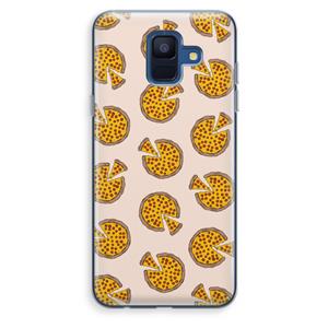 CaseCompany You Had Me At Pizza: Samsung Galaxy A6 (2018) Transparant Hoesje