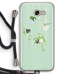 CaseCompany Hang In There: Samsung Galaxy A5 (2017) Transparant Hoesje met koord