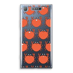 CaseCompany Krab: Sony Xperia XZ1 Transparant Hoesje