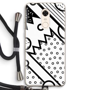 CaseCompany Pop Art #4: Xiaomi Redmi 5 Transparant Hoesje met koord