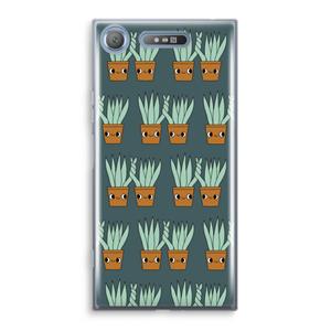 CaseCompany Sansevieria: Sony Xperia XZ1 Transparant Hoesje