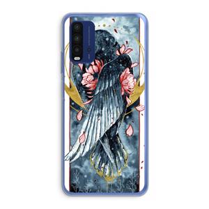 CaseCompany Golden Raven: Xiaomi Redmi 9T Transparant Hoesje