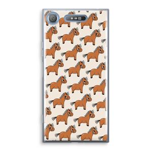 CaseCompany Pony: Sony Xperia XZ1 Transparant Hoesje
