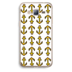 CaseCompany Musketon Anchor: Samsung Galaxy J3 (2016) Transparant Hoesje