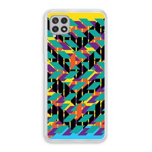 CaseCompany Skew Bee 1: Samsung Galaxy A22 4G Transparant Hoesje