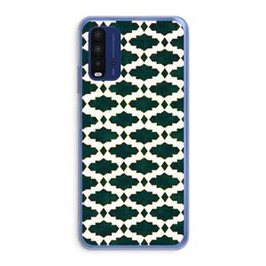 CaseCompany Moroccan tiles: Xiaomi Redmi 9T Transparant Hoesje