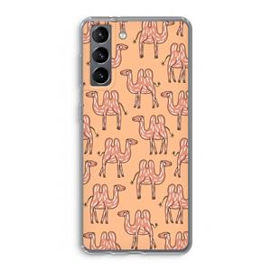 CaseCompany Kameel: Samsung Galaxy S21 Transparant Hoesje