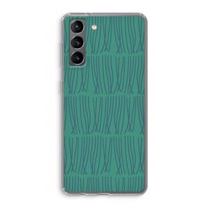 CaseCompany Swirls: Samsung Galaxy S21 Transparant Hoesje
