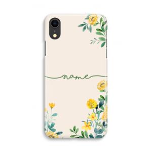 CaseCompany Gele bloemen: iPhone XR Volledig Geprint Hoesje