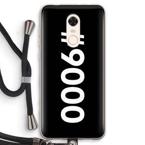 CaseCompany 9000: Xiaomi Redmi 5 Transparant Hoesje met koord