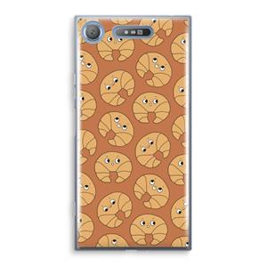 CaseCompany Croissant: Sony Xperia XZ1 Transparant Hoesje