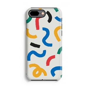 CaseCompany Illustratieve pop 2: iPhone 8 Plus Tough Case