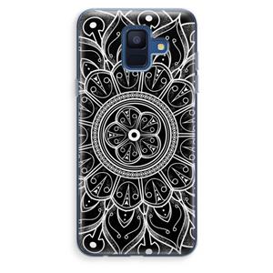 CaseCompany Roses Are Red: Samsung Galaxy A6 (2018) Transparant Hoesje
